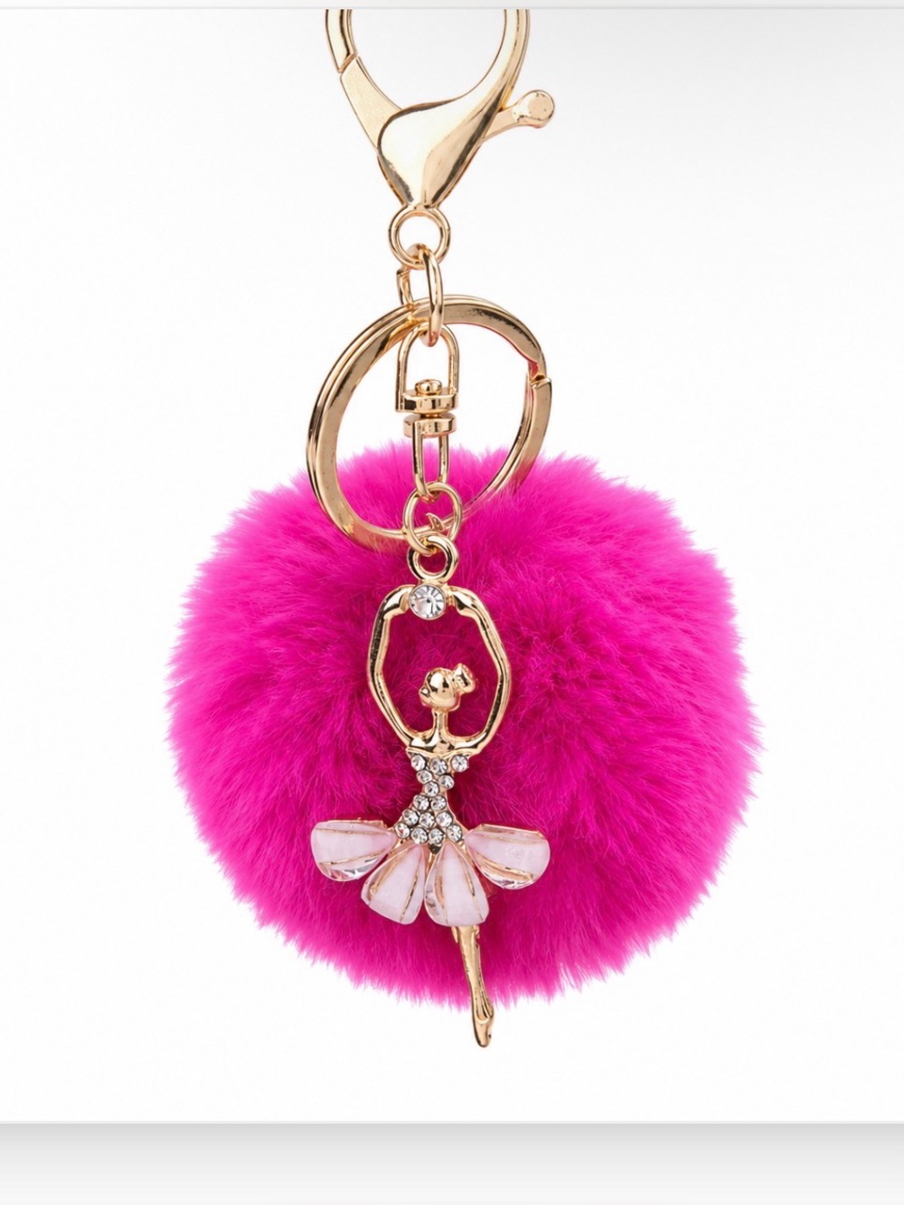 *BUY NOW* Ballerina Pom Pom Keychain/Bag Charm